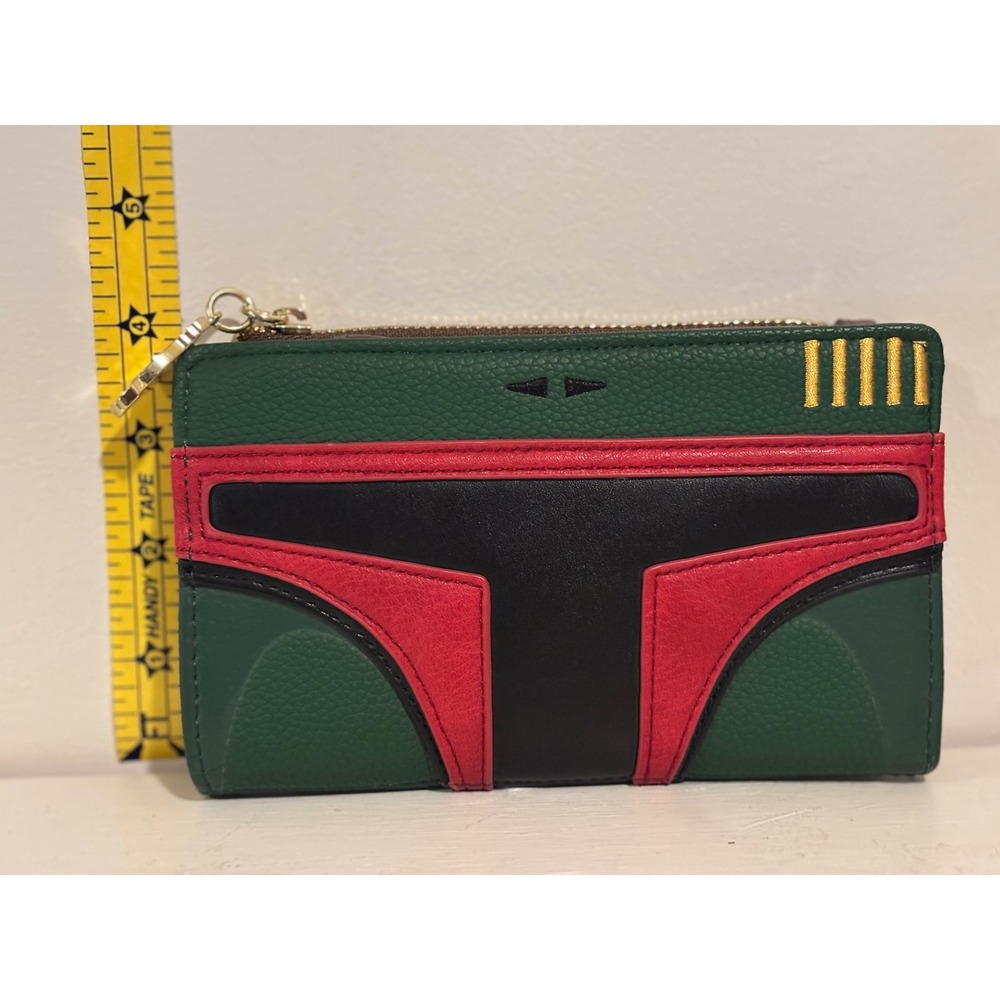 Loungefly Star Wars Boba Fett Wallet Green Red Black Mandalorian Good